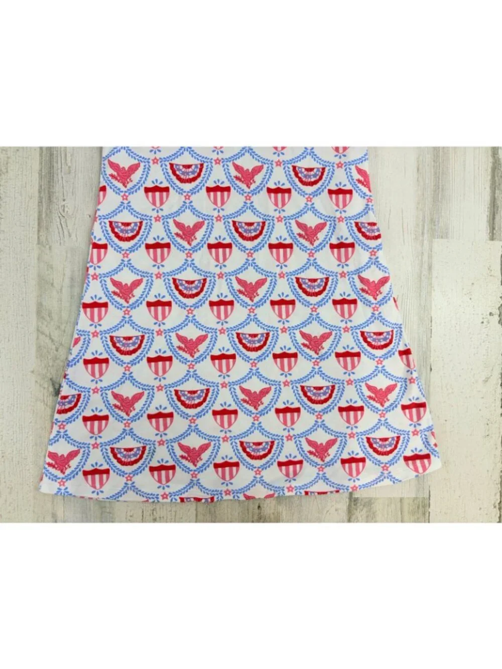 The Beaufort Bonnet Company Polly Play Dress American Swag Sz 8 Patriotic